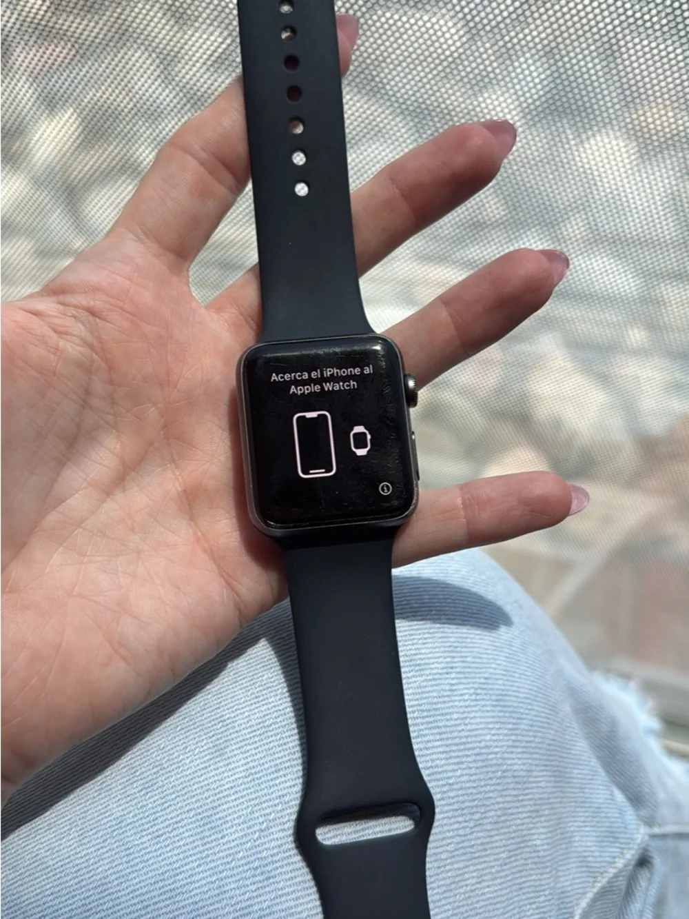 Apple Watch Series 3 in Black with Black Sport Band